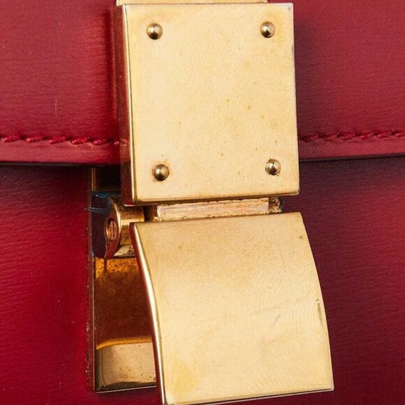 Celine Red Leather Small Box Bag - Picture 5 of 12